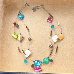 Multicolor Stone Beaded Necklace